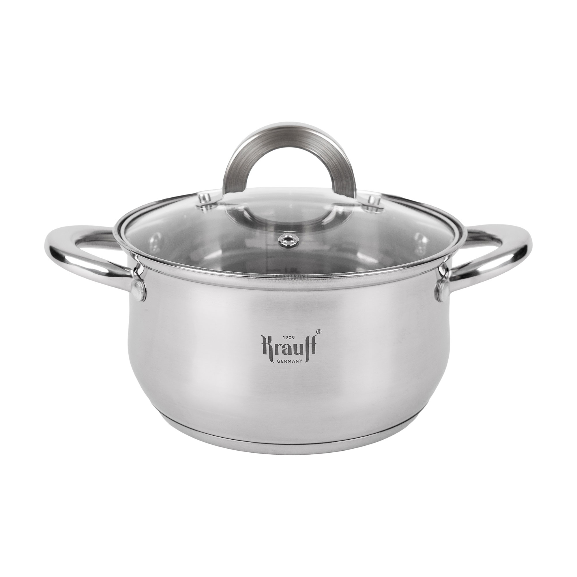 Каструля Krauff Steil зі скляною кришкою, 20 см, 3.4 л (26-238-075)